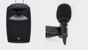 Accu luidspreker inclusief lavalier microfoon Accu luidspreker inclusief lavalier microfoon
